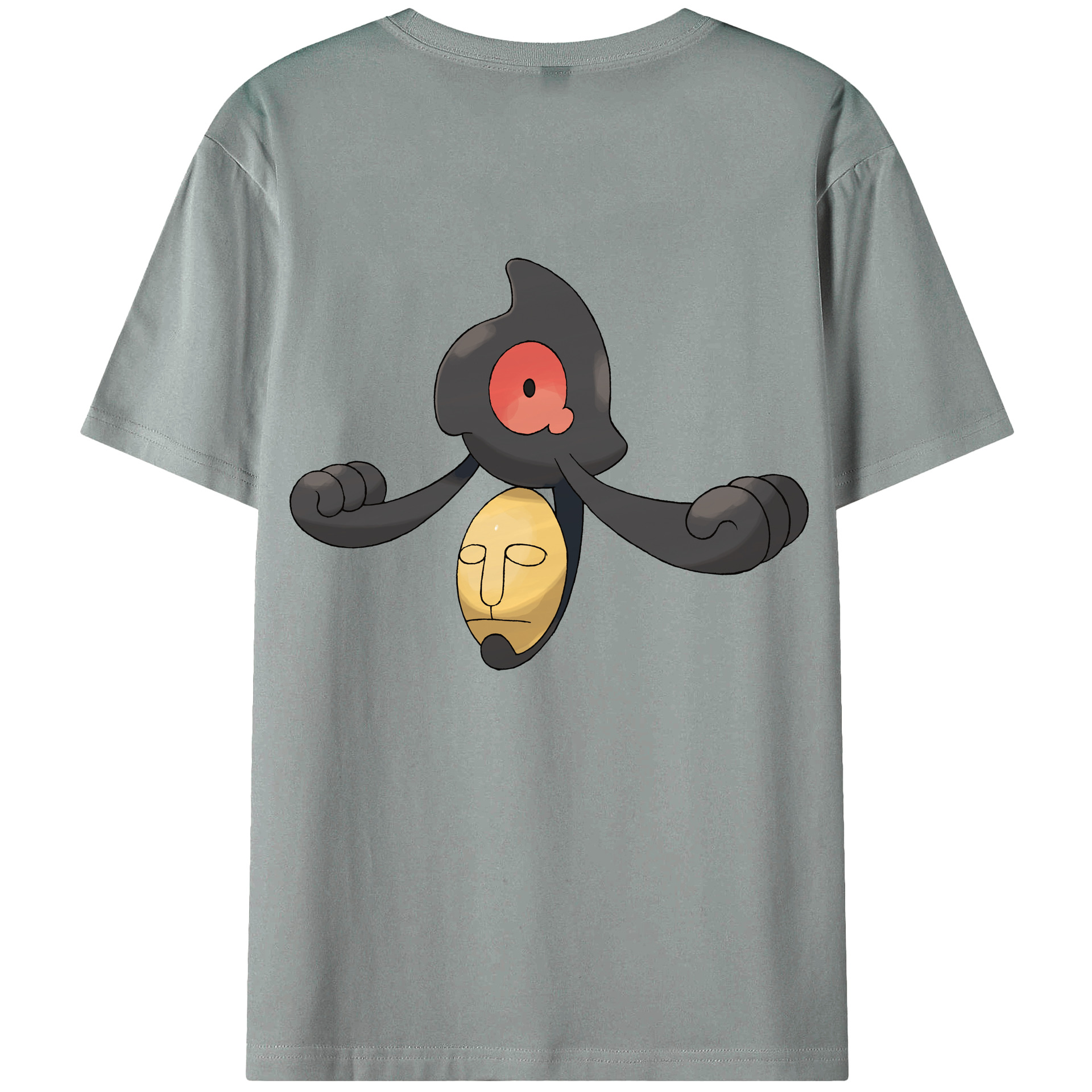 （画像用） ポケットモンスター Pokémon 綿100％ メンズ半袖Tシャツ（バックプリント） 通気性